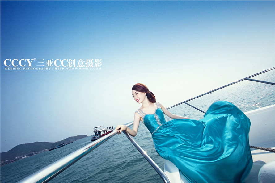 游艇出海，三亚湾游艇拍摄